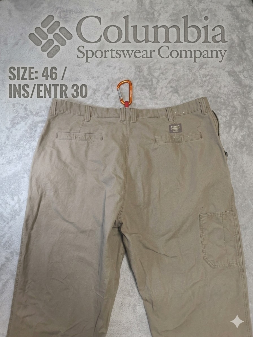 Columbia Men's Khaki Cargo Pants - Outdoor Utility Style